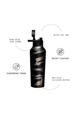 Corkcicle Luxe Zebra Sport Canteen 20oz -Corkcicle Drinkware Deals Store 2020plz 3