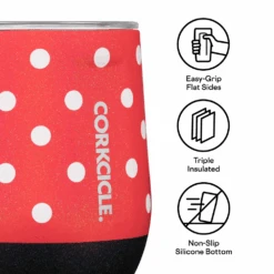 Corkcicle Disney Minnie Mouse Stemless Cup -Corkcicle Drinkware Deals Store 2312 MinnieDot CFB