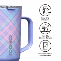 Corkcicle Plaid Coffee Mug -Corkcicle Drinkware Deals Store 2516STP CFB
