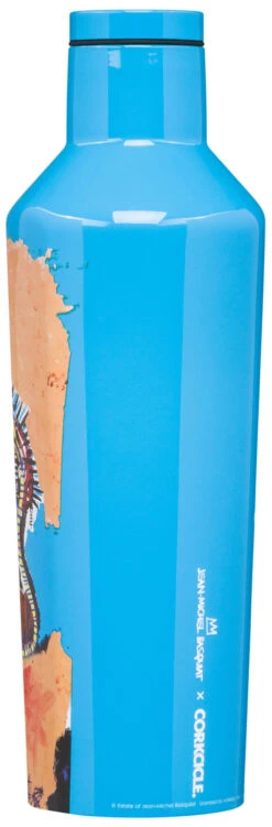 Corkcicle Basquiat Edition Canteen - 16oz|-|Bouteille Édition Basquiat - 16oz -Corkcicle Drinkware Deals Store CRK 2016 Basquiat 7E 7EDetail1 20Untitled 20Blue 20Skull