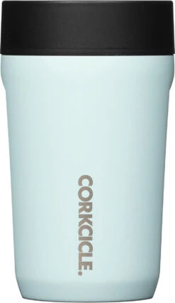 Corkcicle Commuter Cup Insulated Travel Coffee Mug - 9 Oz|-|Tasse à Café De Voyage Isolée Commuter Cup - 9 Onces -Corkcicle Drinkware Deals Store CRK 2809GP 7E 7EFront 20Gloss 20Powder 20Blue