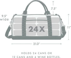 Corkcicle Ivanhoe Duffle 24|-|Ivanhoe Duffle 24 -Corkcicle Drinkware Deals Store CRK 90ID24 W19 7E 7Esize 20Olive