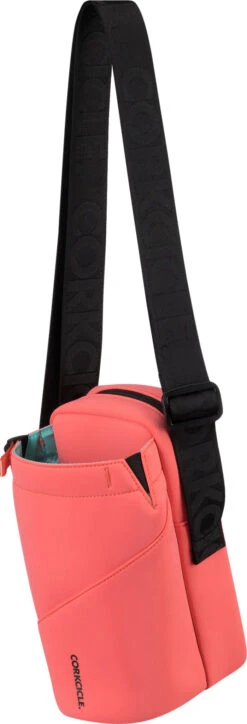 Corkcicle Insulated Packable Bottle Sling|-|Porte-bouteille Isolé à Harnais -Corkcicle Drinkware Deals Store CRK 92SW22 7E 7EDetail1 20Coral 20Neoprene