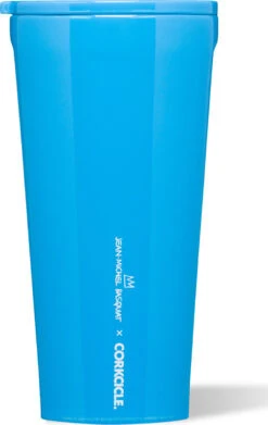 Corkcicle Basquiat Tumbler - 16oz|-|Gobelet Basquiat - 16oz -Corkcicle Drinkware Deals Store CRK BSQ2116 7E 7Eback 20Untitled 20Blue 20Skull