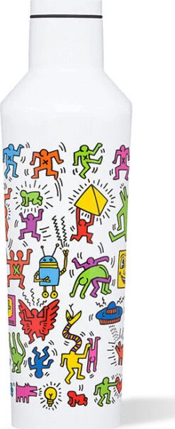 Corkcicle Keith Haring Canteen - 16oz|-|Bouteille Keith Haring - 16oz -Corkcicle Drinkware Deals Store CRK KH 2016 7EKeithHaring 20 20Pop 20Party