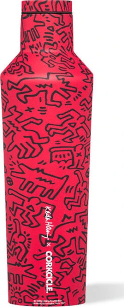 Corkcicle Keith Haring Canteen - 16oz|-|Bouteille Keith Haring - 16oz -Corkcicle Drinkware Deals Store CRK KH 2016 7EKeithHaring 20 20Street 20Art