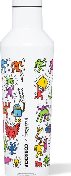 Corkcicle Keith Haring Canteen - 16oz|-|Bouteille Keith Haring - 16oz -Corkcicle Drinkware Deals Store CRK KH 2016 7E 7Eback 20KeithHaring 20 20Pop 20Party