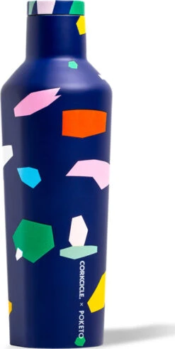 Corkcicle Custom Canteen -Poketo Collection - 16oz|-|Bouteille Custom - Poketo Collection - 16oz -Corkcicle Drinkware Deals Store CRK POK2016P 7ECustom 20Blue 20Confetti