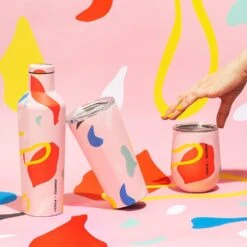 Corkcicle Custom Canteen -Poketo Collection - 16oz|-|Bouteille Custom - Poketo Collection - 16oz -Corkcicle Drinkware Deals Store CRK POK2016P 7E 7EDetail1 20Poketo 20Pink 20Party