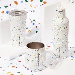 Corkcicle Custom Canteen -Poketo Collection - 16oz|-|Bouteille Custom - Poketo Collection - 16oz -Corkcicle Drinkware Deals Store CRK POK2016P 7E 7EDetail1 20Poketo 20White 20Terrazzo 8b7f3f11 73f2 4b20 a303 0ba75c30a16e