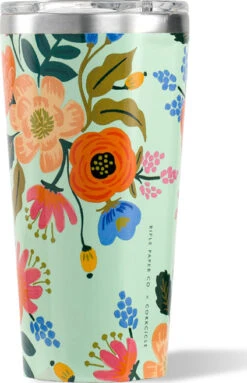 Corkcicle Rifle Paper Co Edition Tumbler - 16 Oz|-|Gobelet édition Rifle Paper Co - 16 Onces -Corkcicle Drinkware Deals Store CRK RP2116G 7EGloss 20Mint 20 20Lively 20Floral