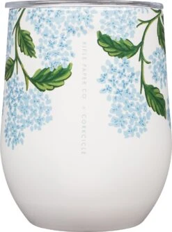 Corkcicle Rifle Paper Co. Edition Stemless Wine Tumbler - 12 Oz|-|Gobelet à Vin Stemless édition Rifle Paper Co - 12 Onces -Corkcicle Drinkware Deals Store CRK RP2312 7EGloss 20Cream 20Hydrangea