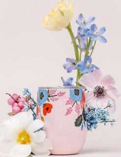 Corkcicle Rifle Paper Co. Edition Stemless Wine Tumbler - 12 Oz|-|Gobelet à Vin Stemless édition Rifle Paper Co - 12 Onces -Corkcicle Drinkware Deals Store CRK RP2312 7E 7EDetail1 20Gloss 20Blush 20 20Lively 20Floral 0851a947 2b47 462f 802c 0c0835fe7c4b