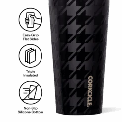 Corkcicle Onyx Houndstooth Tumbler -Corkcicle Drinkware Deals Store Grip Insulationcopy35