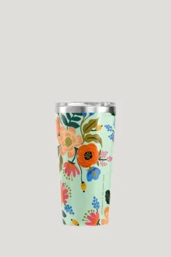 Corkcicle Mint - Lively Floral Rifle Paper Co Tumbler 16 OZ